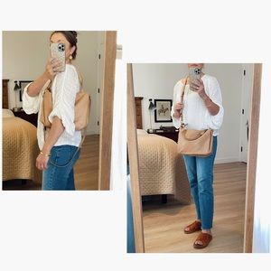 Tan Leather Crossbody Purse